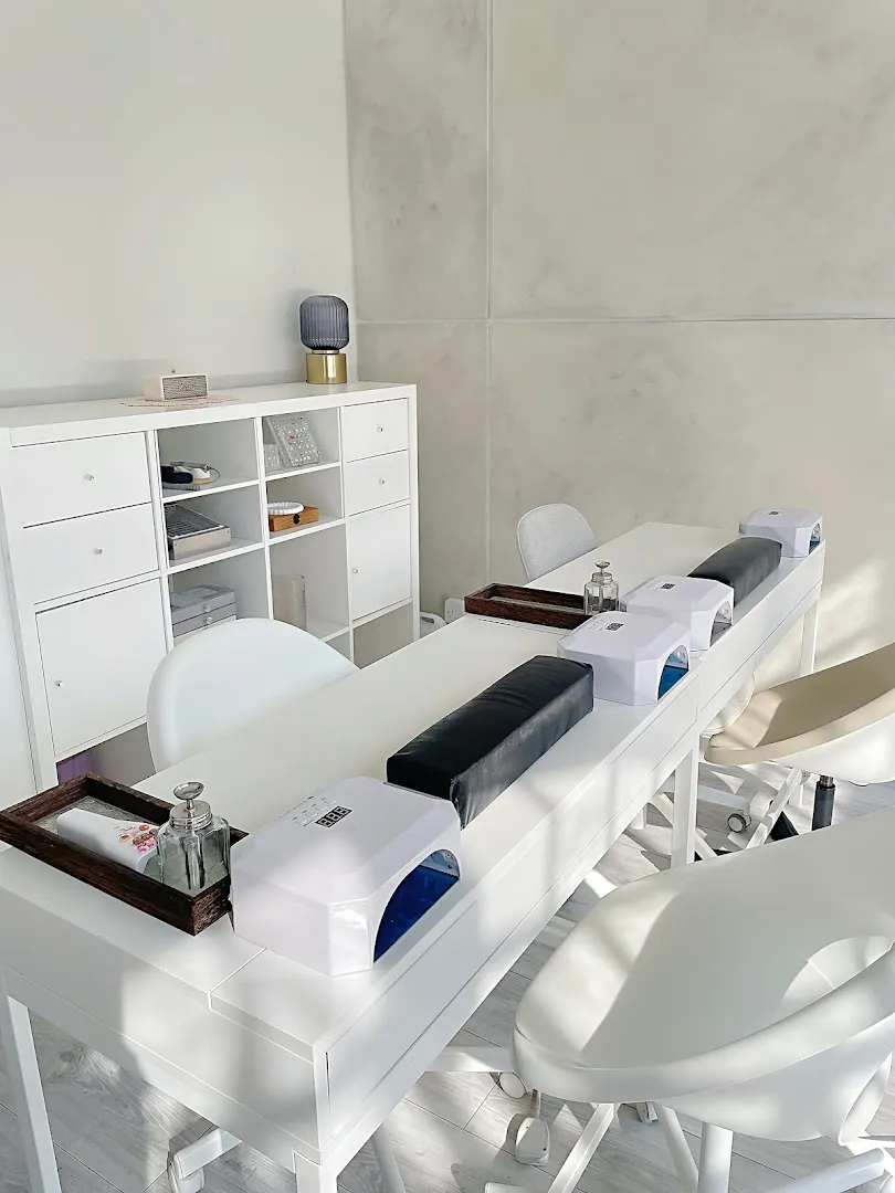 The bright, minimal manicure room at Soso Beauty, Bold Street, Liverpool