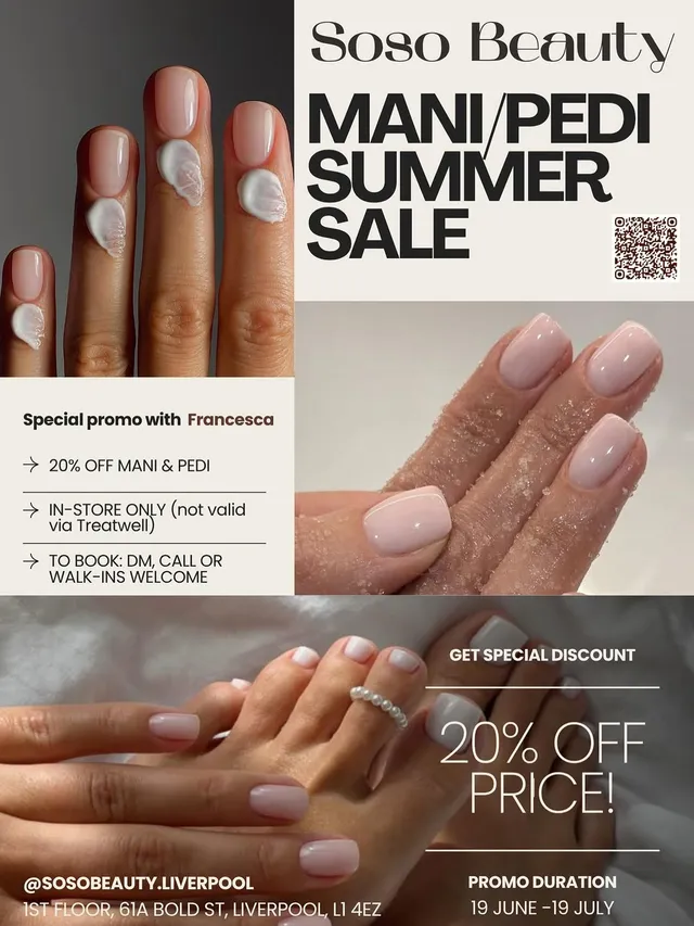 Natural milky manicure — clean and glossy